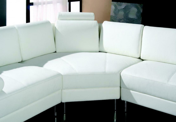 Paysage de vie moderne avec canapé Chesterfield en cuir avec boutons Canapé Rembourrage