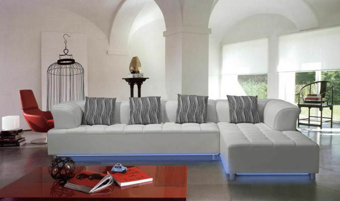 Design rembourrage Canapé Living paysage Canapé d'angle Rembourrage Siège Suite Canapé en forme de L