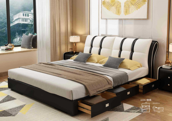 Lit de designer Chambre Lits Textile Hôtel Luxe Rembourrage Siège Tissu Italie