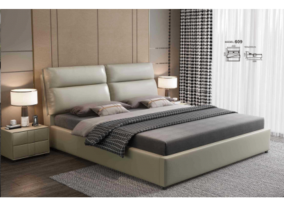 Lit design Chambre Textile Cuir Rembourrage Moderne Lits 180x200cm