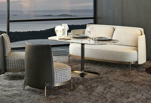 Mobilier design Moderne Siège Relaxant Mobilier de Luxe Paysage de vie Canapé 3 Places Canapés