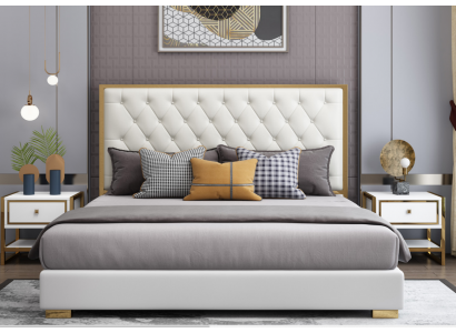 Concepteur lit lit lits hôtel cuir luxe rembourrage châssis de lit