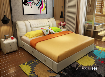 Chambre de luxe Lit Rembourrage Lits doubles 180x200 Mobilier designer Ameublement