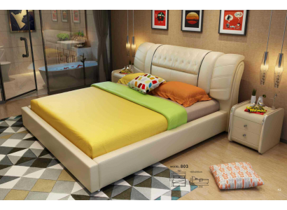 Conception lit Chesterfield Lits Textile Cuir Hôtel de luxe Tapisserie Velours Tissu1