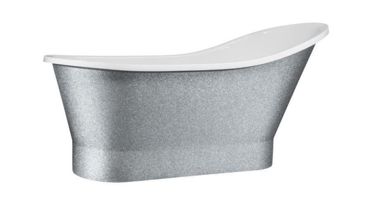 Baignoire exclusive baignoire en argent baignoire autoportante design en acrylique