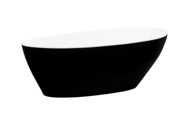 Baignoire moderne exclusive design autoportante Baignoire Salle de bain Autoportante Noir