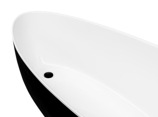 Baignoire moderne exclusive design autoportante Baignoire Salle de bain Autoportante Noir