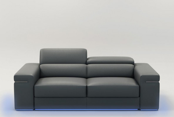 Multifunktions-Ledersofa-Sitzpolster Wohnzimmer-Set Ledergarnitur Sofa 3+2