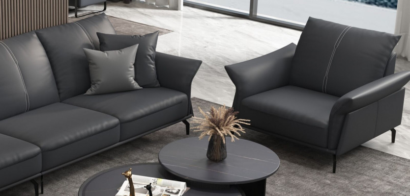 Fauteuil relax en tissu Fauteuil lounge de luxe Fauteuil club TV Revêtement de siège Conception de canapé