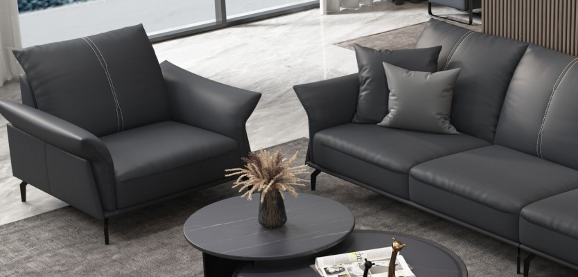 Fauteuil relax en tissu Fauteuil lounge de luxe Fauteuil club TV Revêtement de siège Conception de canapé