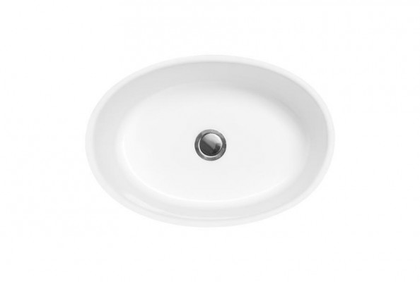 Lavabo moderne en acrylique design pour salle de bains, lavabo sur pied.