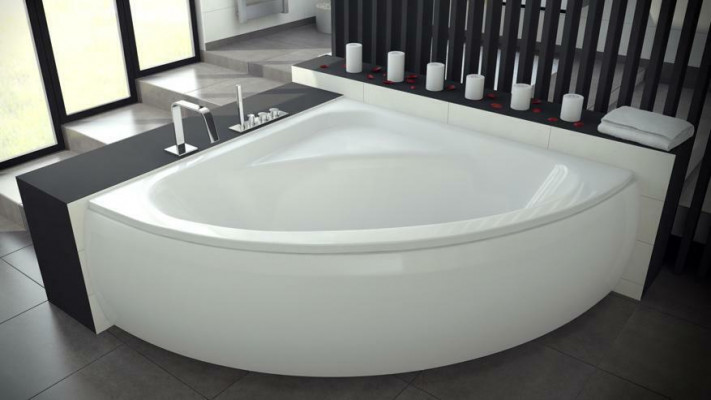 Baignoire d'angle en acrylique moderne design - nouvelles baignoires.
