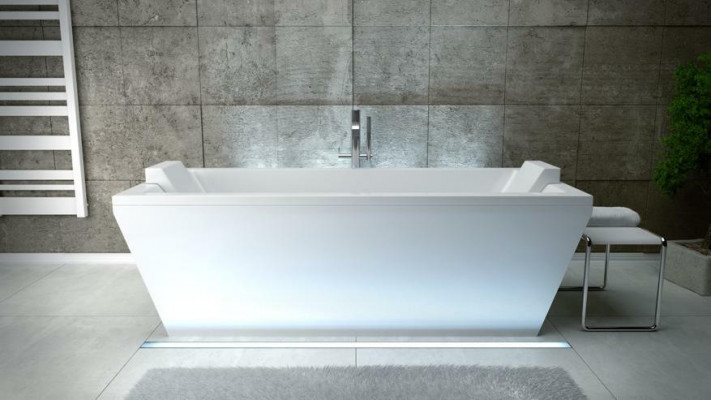 Baignoire de luxe Rectangulaire Baignoire Autoportante Baignoire de Salle de Bains