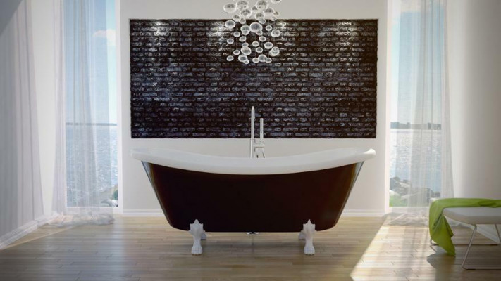 Baignoire autoportante exclusive en acrylique bain 190x77
