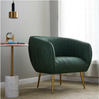 Salon de luxe, nouveau fauteuil relax en métal, design d'aménagement, salon de club avec tapisserie.