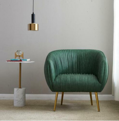 Salon de luxe, nouveau fauteuil relax en métal, design d'aménagement, salon de club avec tapisserie.