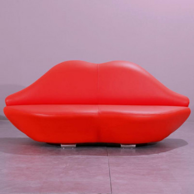 Canapé Lips 2 places, garniture moderne, siège relaxant de luxe, canapé deux places