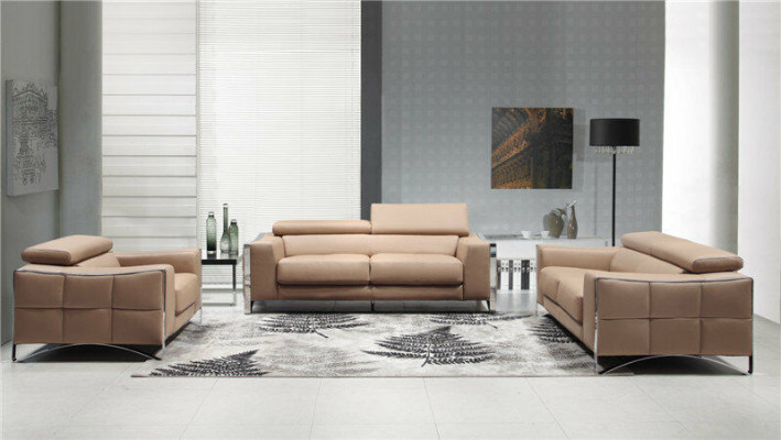 Canapé Canapé Rembourrage XXL Grand 3 Places (sans 2+1) Canapé en Cuir Design de Siège