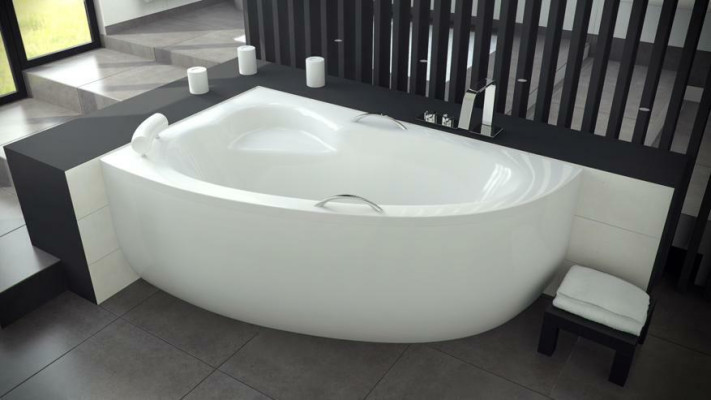 Baignoires d'angle non façonnées pour baignoires d'angle design blanches