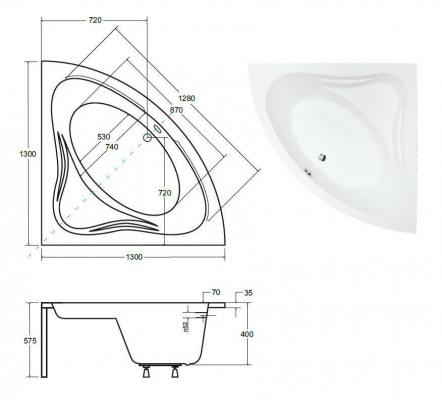 Conception de coin de baignoire tablier de baignoire d'angle ABlue f silicone