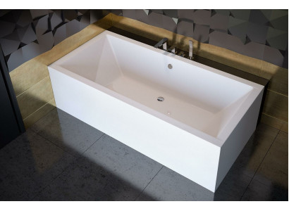 Bain d'angle Baignoire rectangulaire d'angle Baignoires blanches et arrondies Nouvelles
