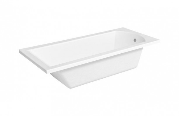Baignoire d'angle rectangulaire blanche pour salle de bain