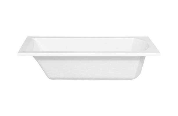 Baignoire d'angle rectangulaire blanche pour salle de bain