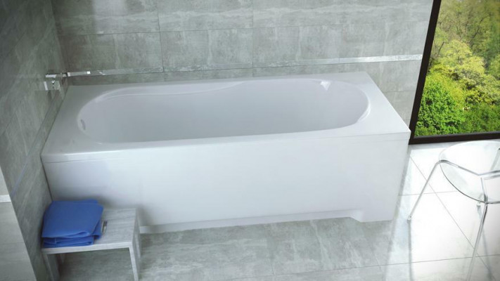 Salle de bain Baignoire rectangulaire Baignoire moderne Baignoire en acrylique Pare-douche