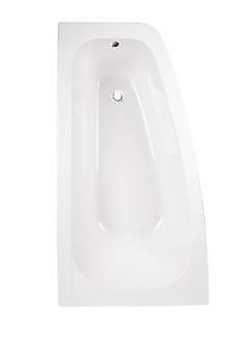 Baignoires d'angle rectangulaires pour salles de bains Baignoires blanches à coins arrondis nouvelles