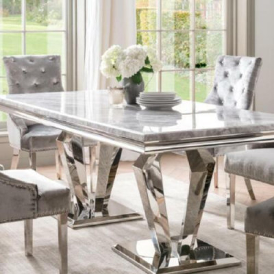 Table à manger Moderne Salle à manger Salon Cuisine Table Design Métal