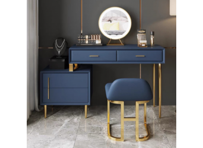 Coiffeuse Miroir Tabouret Ensemble complet de décoration Commode Chambre neuve