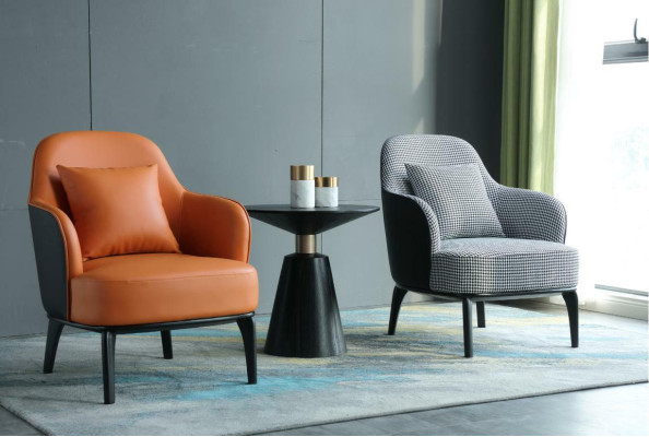 Canapé simple Relax Lounge Club Fauteuil Rembourrage Design Cuir Luxe