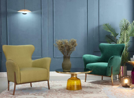 Fauteuil Design Canapé Sofa Détente Textile Salon Luxe TV Siège