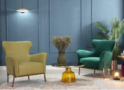 Fauteuil Design Canapé Sofa Détente Textile Salon Luxe TV Siège