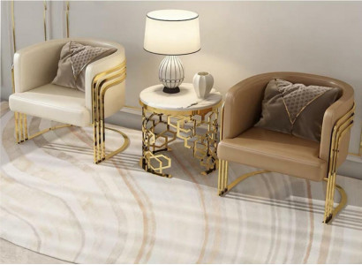 Fauteuil Club Lounge Design Chaise à dossier rembourré Canapé 1 place Bureau nouveau