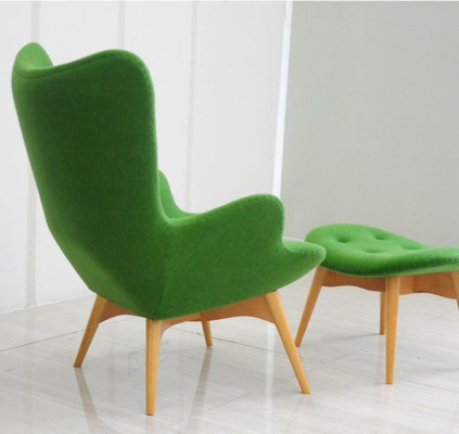Fauteuil Design Canapé Canapé Siège Textile Salon Club Rembourrage Luxe Siège