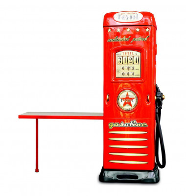 Station-service Armoire Armoire avec bureau Conception de station-service Rouge