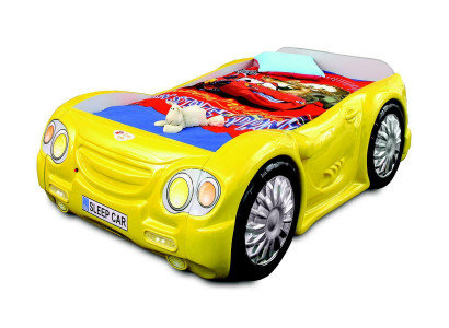 Voiture de course Lit voiture Matelas Lit d'enfant Décoration lit de voiture Chambre d'enfants Lits