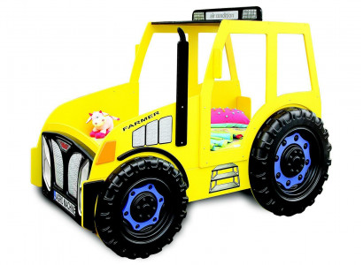 Agriculteur Fermier Camion Enfants Lit d'enfant Lit de jeunes Tracteur Jaune nouveau Lits