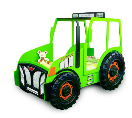 Agriculteur Fermier Camion Enfants Lit d'enfants Lit de jeunesse Tracteur Vert nouveau Lits