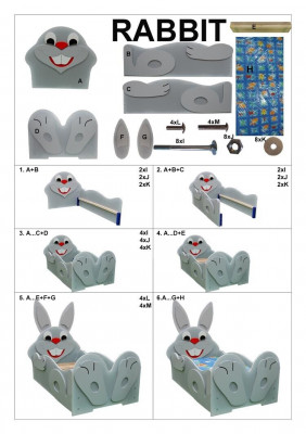 Lit d'enfant lit pour jeunes Lit Lits + Matelas Lit en bois 90x200cm animal chat nouveau