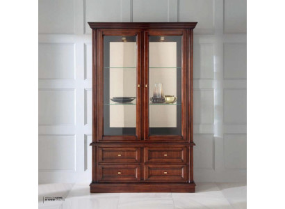 Vitrines d'affichage Armoires Meubles Classique style vitrines Salle de séjour Buffet Verre Bois