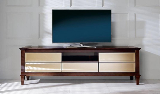 Meuble TV bas Meuble buffet Commode Salon Moderne Design en bois Meubles