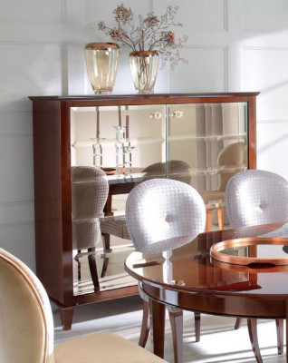Bahut Commode Armoire Classique Armoires de Luxe Salon Classique Marron