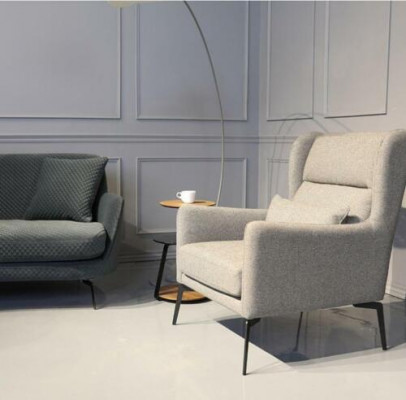 Fauteuil Chaise Rembourrage Télévision Cuir Textile Bois Tissu Design Salon Club Détente