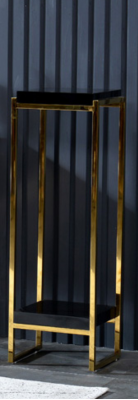 Table console en acier inoxydable de designer