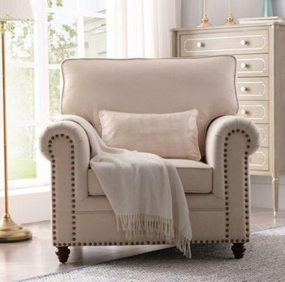 Fauteuil Canapé Tissu Fauteuil Meubles Relax Siège Conception Canapé Salon Textile Maison de campagne