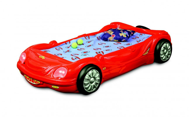 Chambre d'enfants Lit Lit pour enfants Design Voiture de course Lit de voiture avec matelas