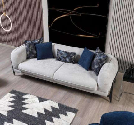 Canapé canapé rembourrage Trois places Gris Canapés Meubles Design moderne Canapés 3 places neufs
