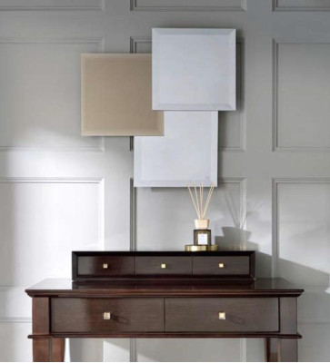 Coiffeuse Tabouret consoles Table de luxe en bois Secrétaire marron Chambre à coucher 2 pièces